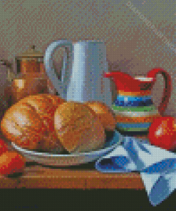 Bread and Fruits Diamond Painting