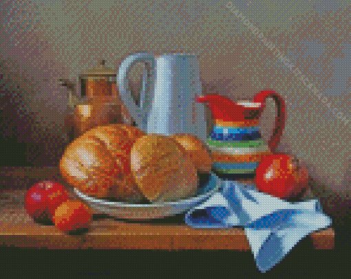 Bread and Fruits Diamond Painting