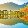 Buttermere Lake Reflection Cumbria Diamond Painting