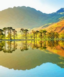 Buttermere Lake Reflection Cumbria Diamond Painting
