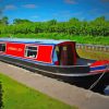 Canal Narrow Boats Diamond Painting