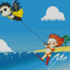 Cartoon Water Ski Diamond Painting