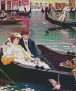 Couple In A Gondola Diamond Painting