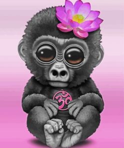 Cute Monkey Diamond Painting