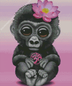 Cute Monkey Diamond Painting