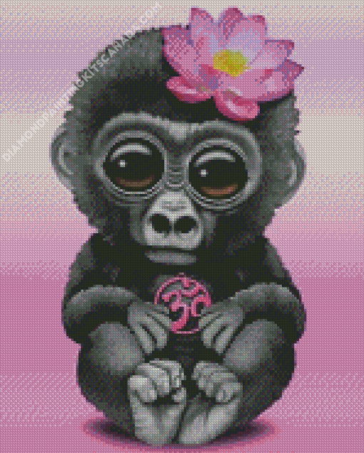 Cute Monkey Diamond Painting