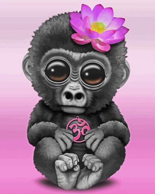 Cute Monkey Diamond Painting