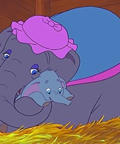 Dumbo And His Mommy Diamond Painting