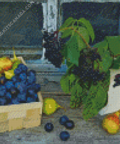 Elderberry And Fruits Diamond Painting
