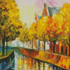 Fall Amsterdam Autumn Diamond Painting