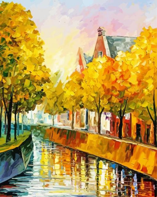 Fall Amsterdam Autumn Diamond Painting