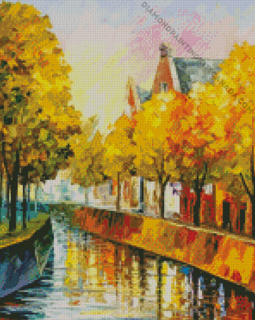 Fall Amsterdam Autumn Diamond Painting