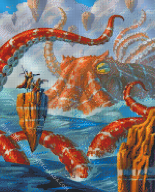 Giant Kraken Diamond Painting