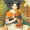 Girl With Flowers Josef Borsos Diamond Painting