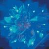 Glowing Blue Flower Diamond Painting