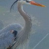 Great Blue Heron Diamond Painting