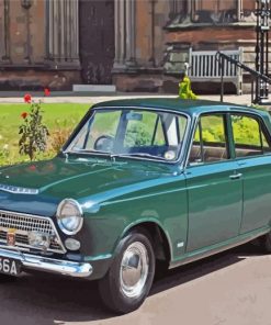 Green Ford Cortina Diamond Painting