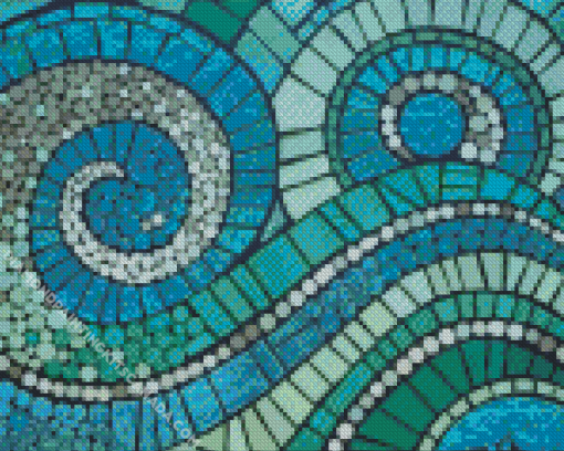 Green Mosaic Diamond Painting