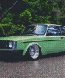 Green Volvo Diamond Painting