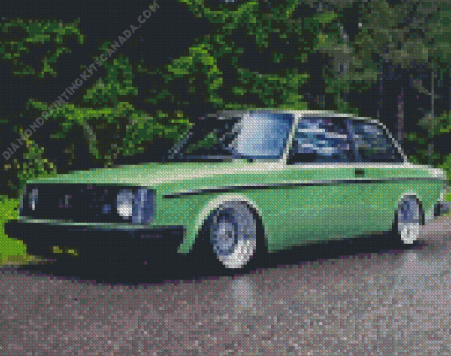 Green Volvo Diamond Painting