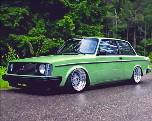 Green Volvo Diamond Painting