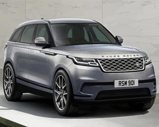 Grey Range Rover Velar Diamond Painting