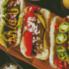 Hot Dogs Diamond Painting