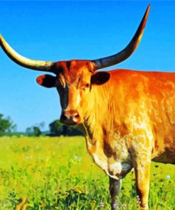 Longhorn Diamond Painting