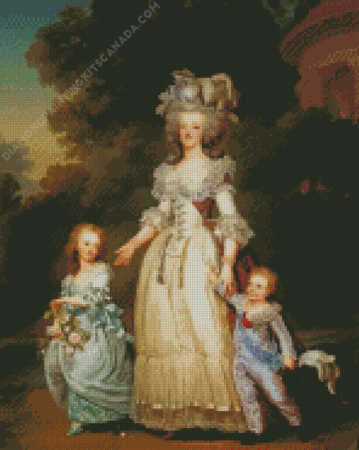 Marie Antoinette And Children Diamond Painting