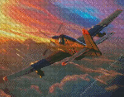 Military P51 Mustang Diamond Painting