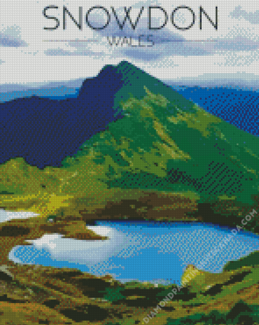 Mount Snowdon Wales Poster Diamond Painting