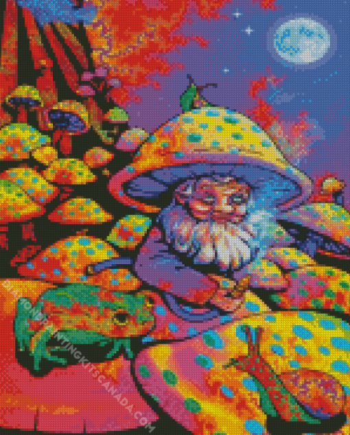 Mushroom Man Poster Diamond Painting