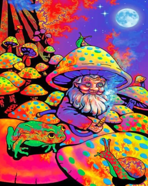 Mushroom Man Poster Diamond Painting