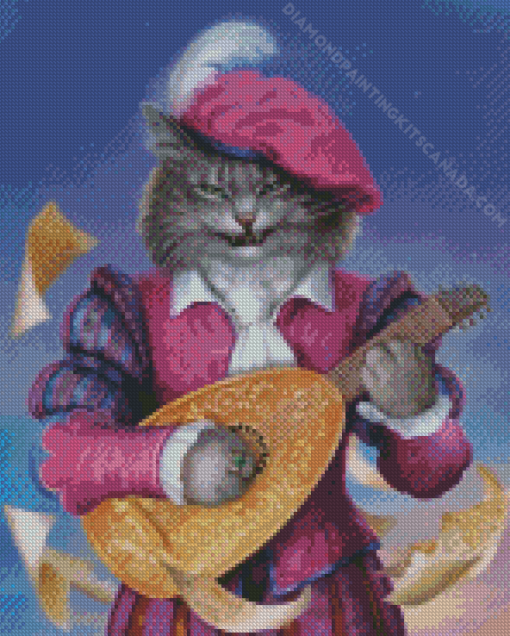 Musician Cat Diamond Painting