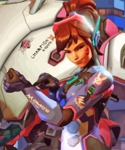 Overwatch 2 DVa Character Diamond Painting