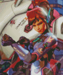 Overwatch 2 DVa Character Diamond Painting