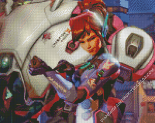 Overwatch 2 DVa Character Diamond Painting