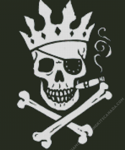 Pirate Art Flag Skeleton Diamond Painting