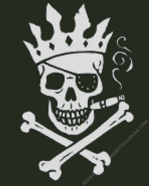 Pirate Art Flag Skeleton Diamond Painting