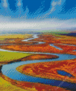 River Russian Landscape Diamond Painting