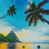 Saint Lucia Caribbean Beach Diamond Painting