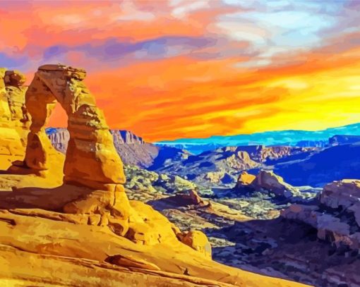 Southwestern Landscape Diamond Painting