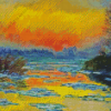 Sunset On The Seine Diamond Painting