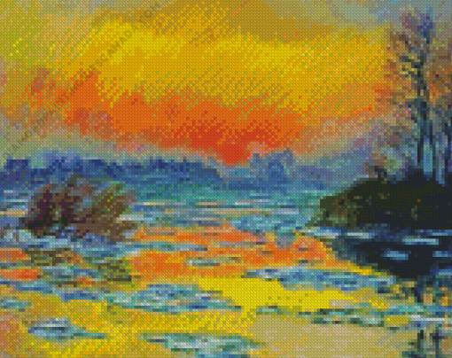 Sunset On The Seine Diamond Painting