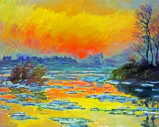 Sunset On The Seine Diamond Painting