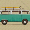 Vintage Van With Surfboards Diamond Painting