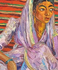 Woman With Scarf By Irma Stern Diamond Painting