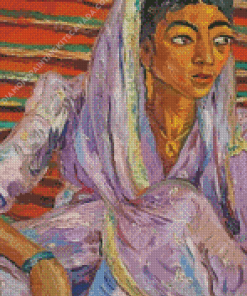 Woman With Scarf By Irma Stern Diamond Painting