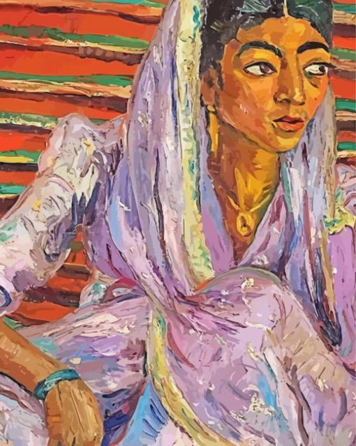 Woman With Scarf By Irma Stern Diamond Painting