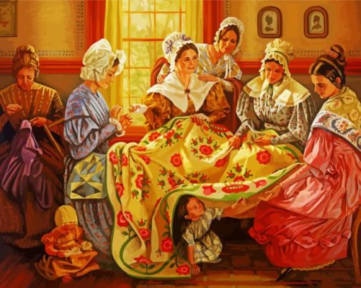 Women Quilting Diamond Painting